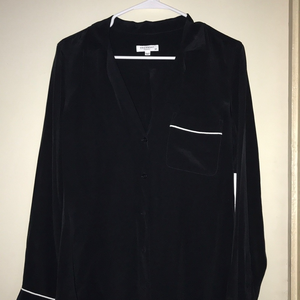 Equipment Black Long Sleeve